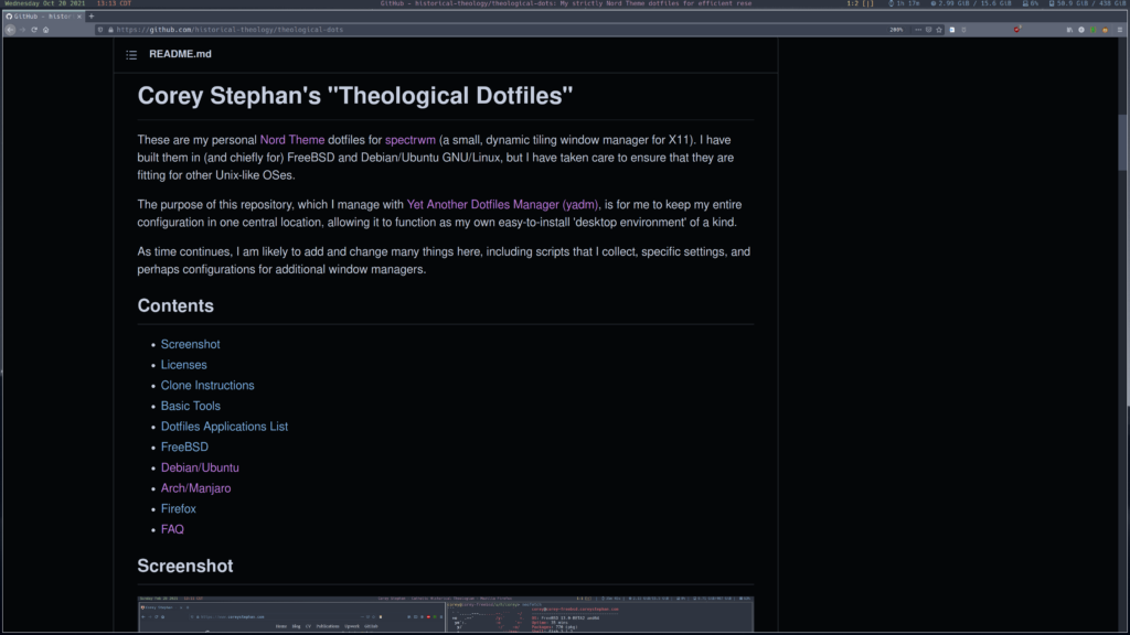 Theological Dotfiles