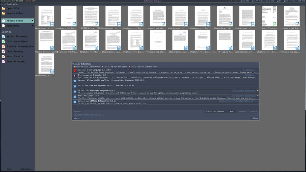 LibreOffice extensions